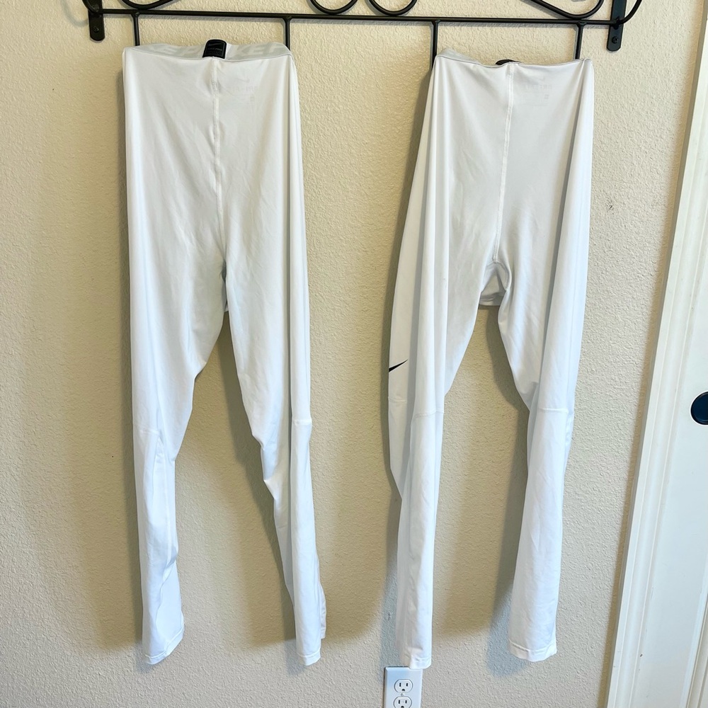 Nike Pro Dri-Fit White Leggings (2)